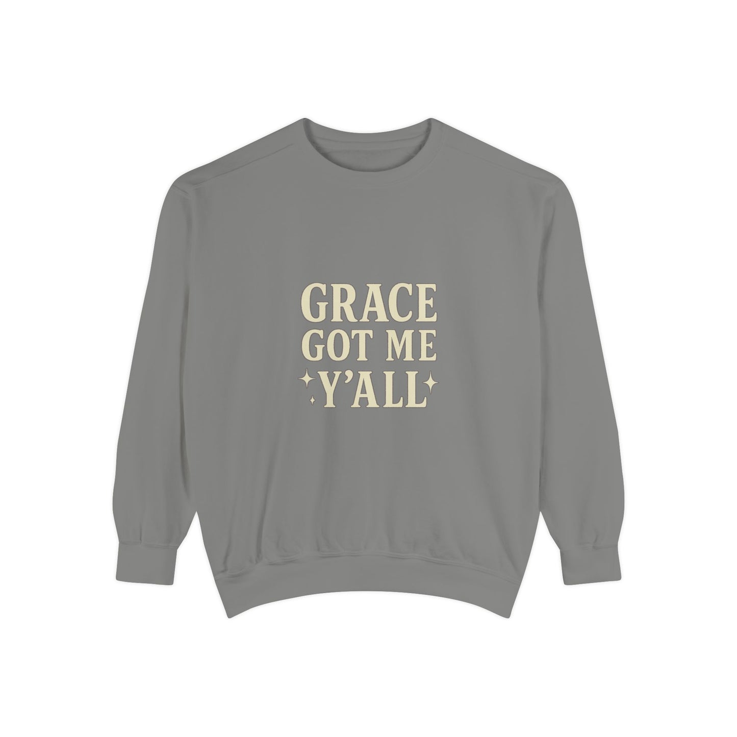 Grace Got Me Y’all Sweatshirt | Southern Faith Crewneck – Bougie Pumpkin Boutique - The Bougie Pumpkin Boutique