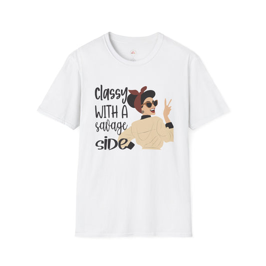 Retro Sassy T-Shirt - Classy with a Savage Side