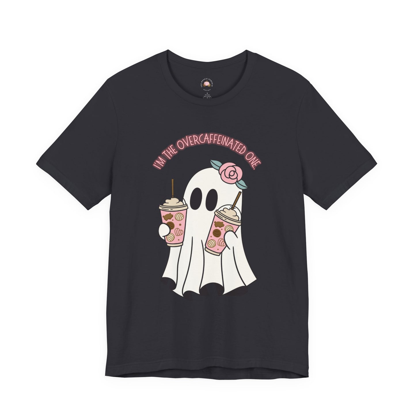 Playful Ghost Tee - Halloween Casual Wear, Unisex Short Sleeve T-Shirt, Funny Graphic Tee, Cute Gift for Halloween Lovers, Cool Ghost Design