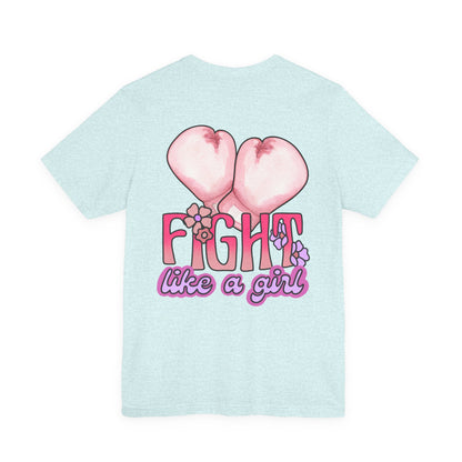 Empowerment Tee: Fight Like a Girl Unisex Jersey Short Sleeve T-Shirt, Awareness Shirt, Cancer Support Apparel, Gift for Fighters, [...]