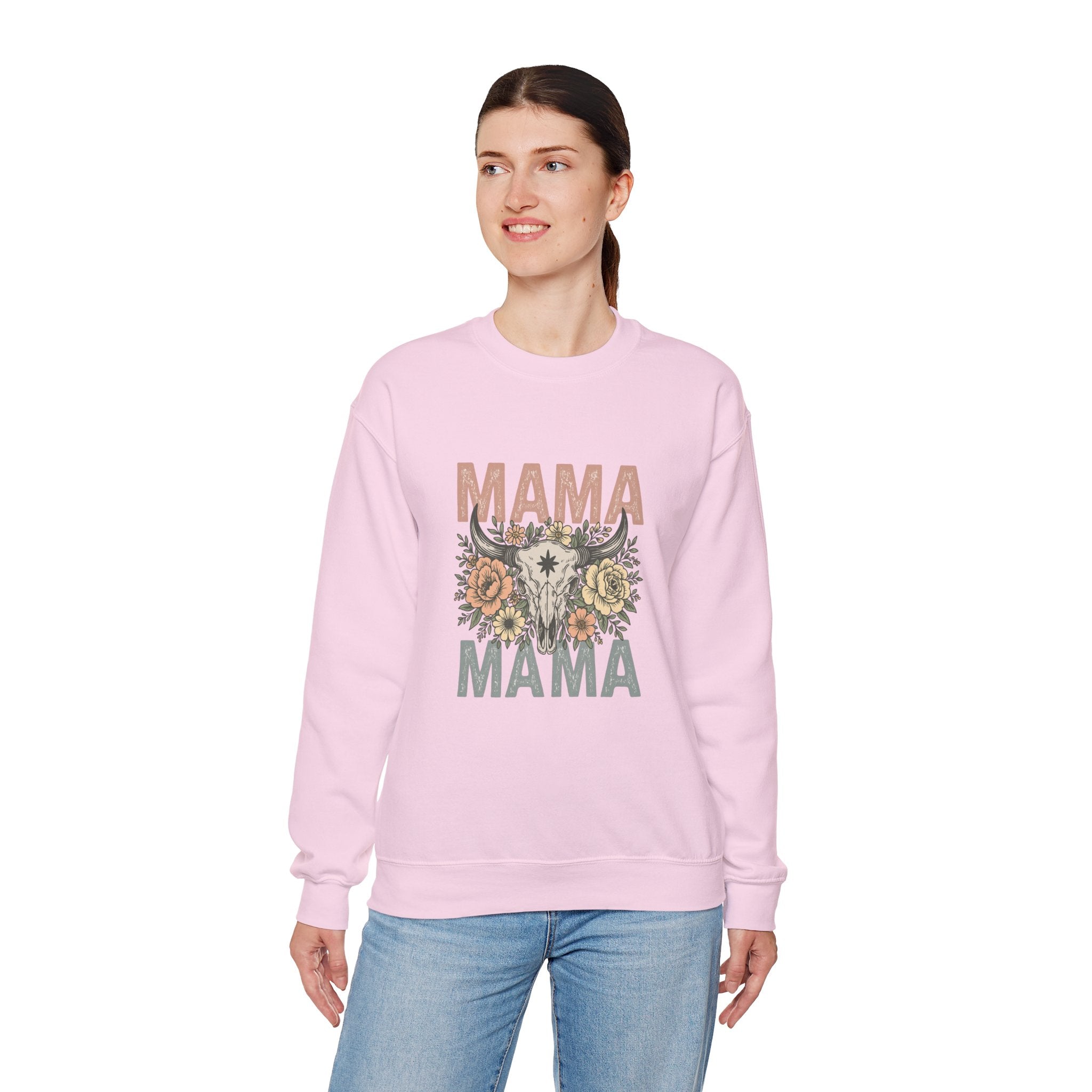 Floral Mama Skull Sweatshirt | Faith, Fashion & Sass – The Bougie Pumpkin Boutique