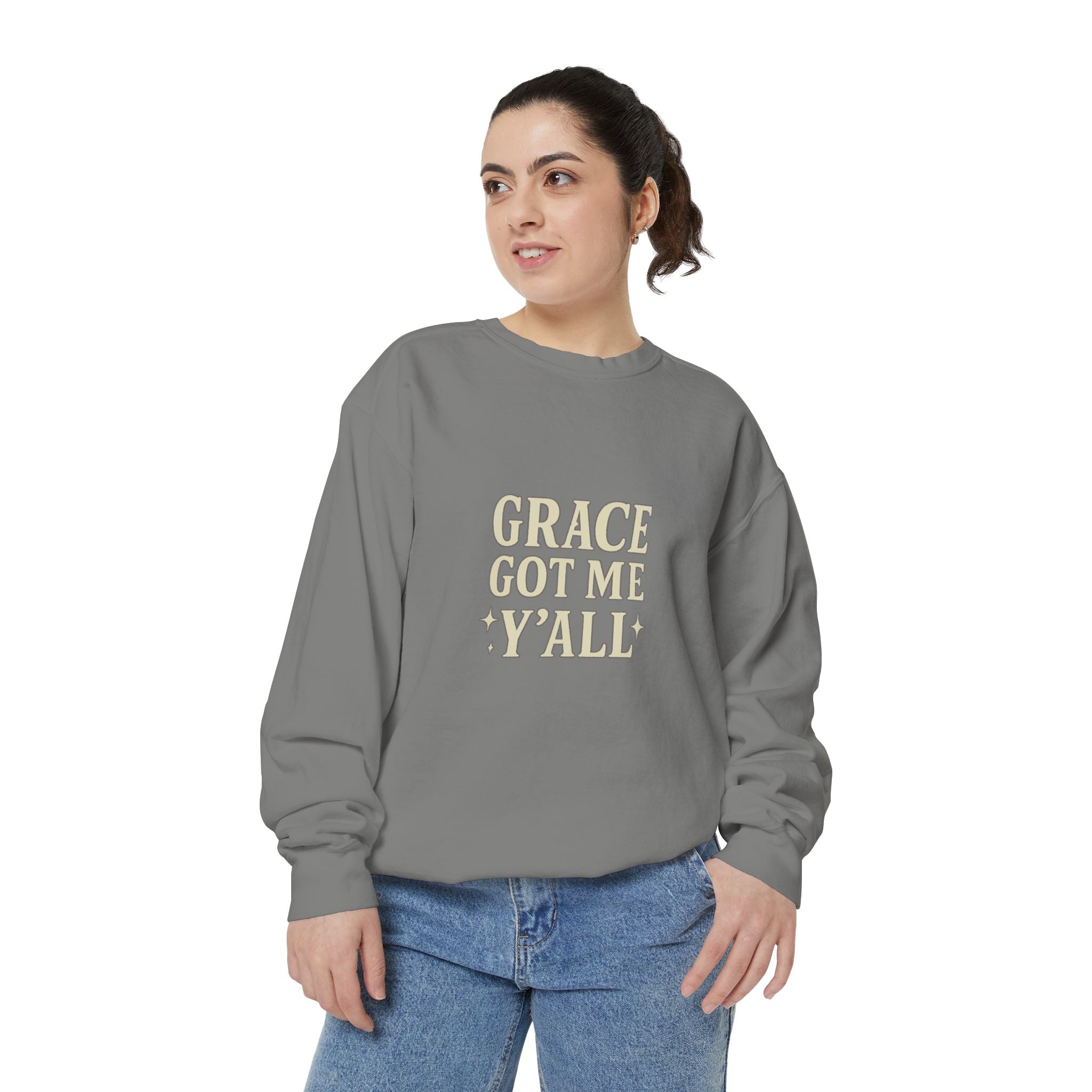 Grace Got Me Y’all Sweatshirt | Southern Christian Crewneck – The Bougie Pumpkin Boutique