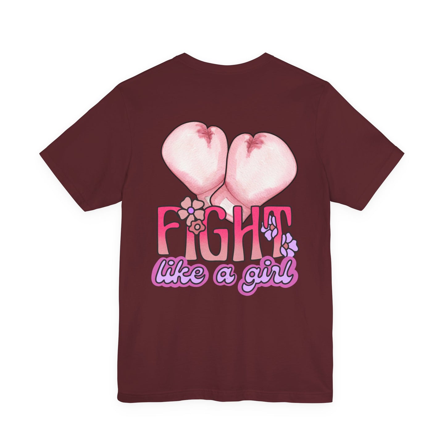 Empowerment Tee: Fight Like a Girl Unisex Jersey Short Sleeve T-Shirt, Awareness Shirt, Cancer Support Apparel, Gift for Fighters, [...]