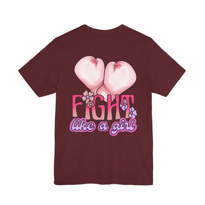 Empowerment Tee: Fight Like a Girl Unisex Jersey Short Sleeve T-Shirt, Awareness Shirt, Cancer Support Apparel, Gift for Fighters, [...]