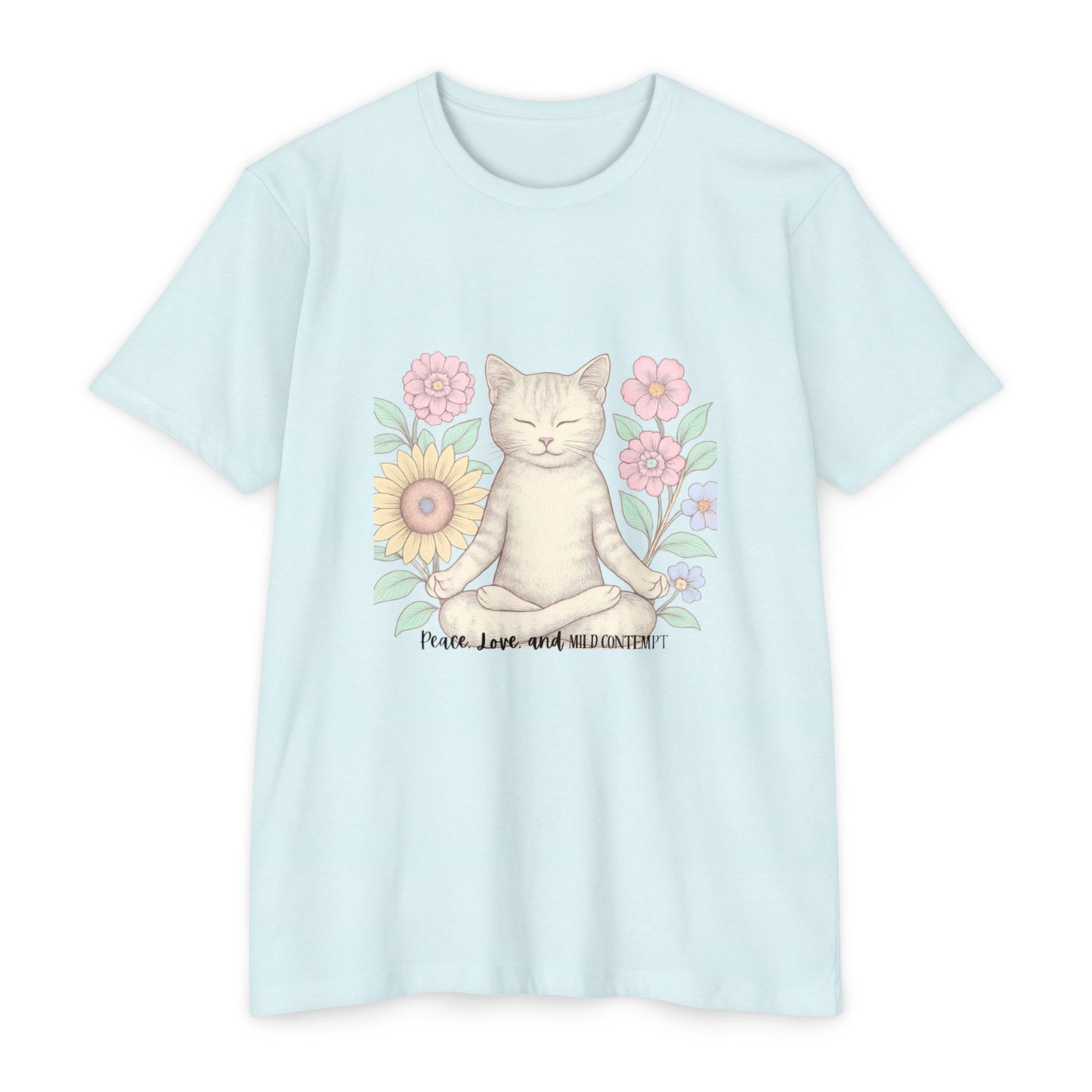 Zen Cat T-shirt - Funny and Snarky Cat Humor Design