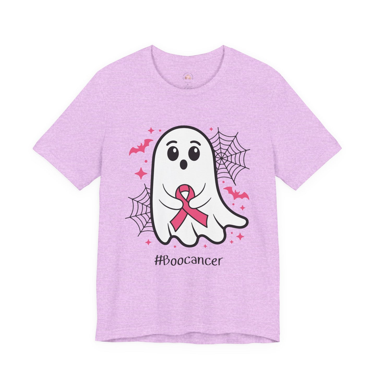 Cute Ghost #Boocancer Unisex T-Shirt, Halloween Tee, Breast Cancer Awareness, Fun Gift, Soft Cotton Top, Casual Wear