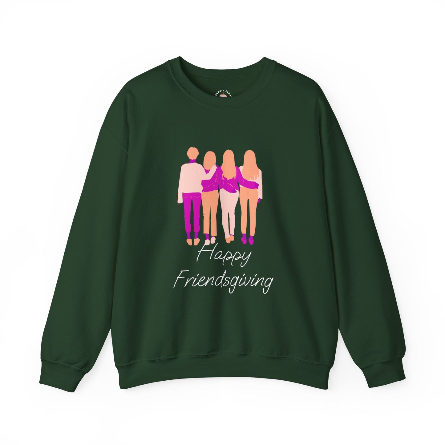 Friendsgiving Crewneck Sweatshirt - Happy Friendsgiving, Giving Thanks, Fall
