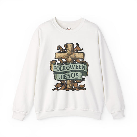 Sweatshirt Folloween Jesus, Halloween Alternative, Faith - The Bougie Pumpkin Boutique