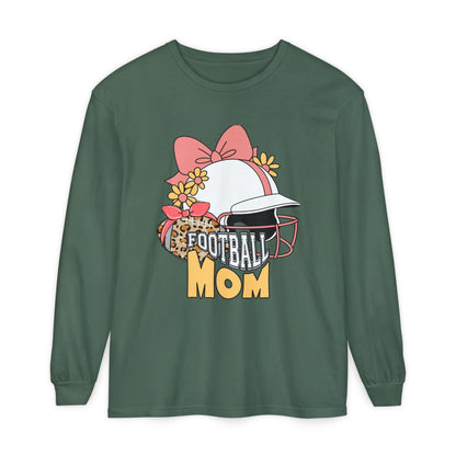 Football Mom Long Sleeve T-Shirt | Gift for Mothers, Sports Apparel, Casual Wear, Game Day Outfit, Fall Fashion