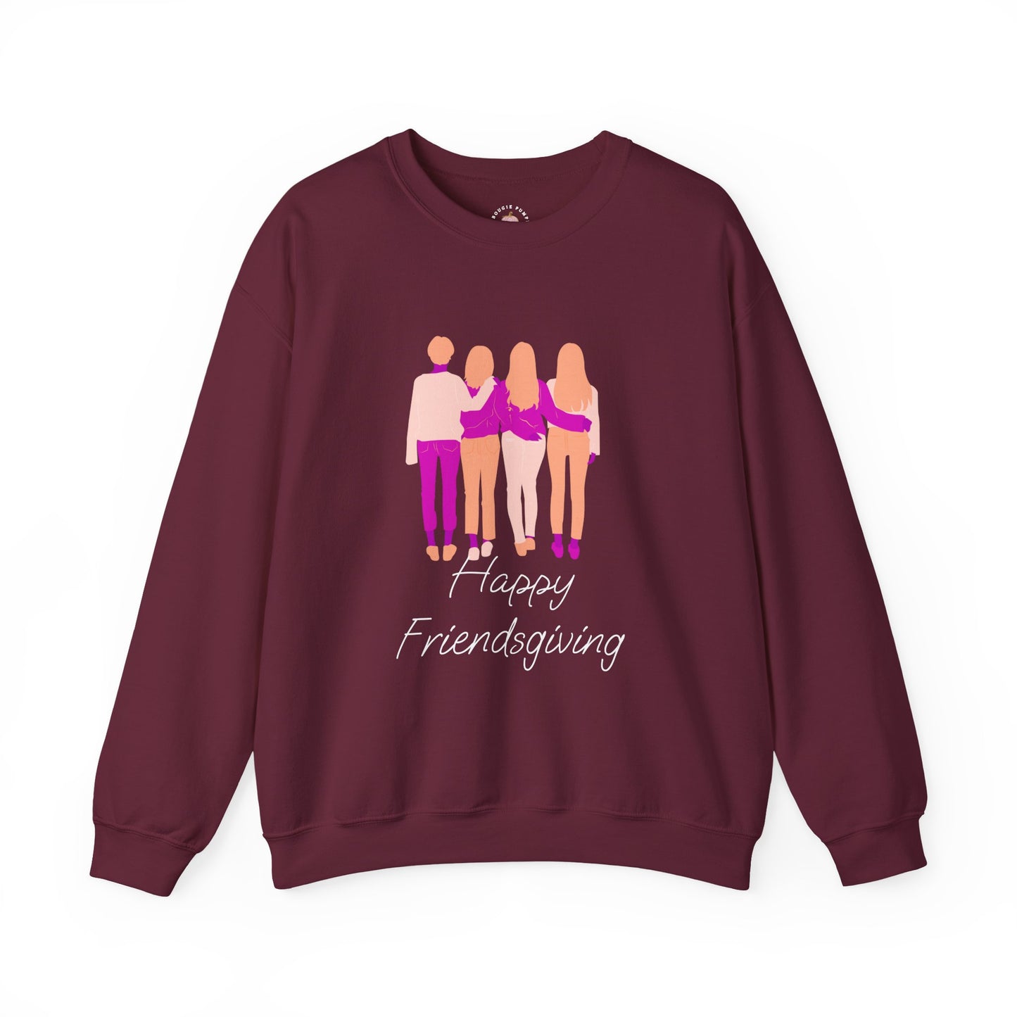 Friendsgiving Crewneck Sweatshirt - Happy Friendsgiving, Giving Thanks, Fall