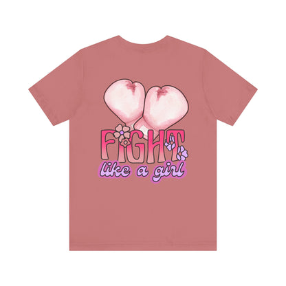 Empowerment Tee: Fight Like a Girl Unisex Jersey Short Sleeve T-Shirt, Awareness Shirt, Cancer Support Apparel, Gift for Fighters, [...]