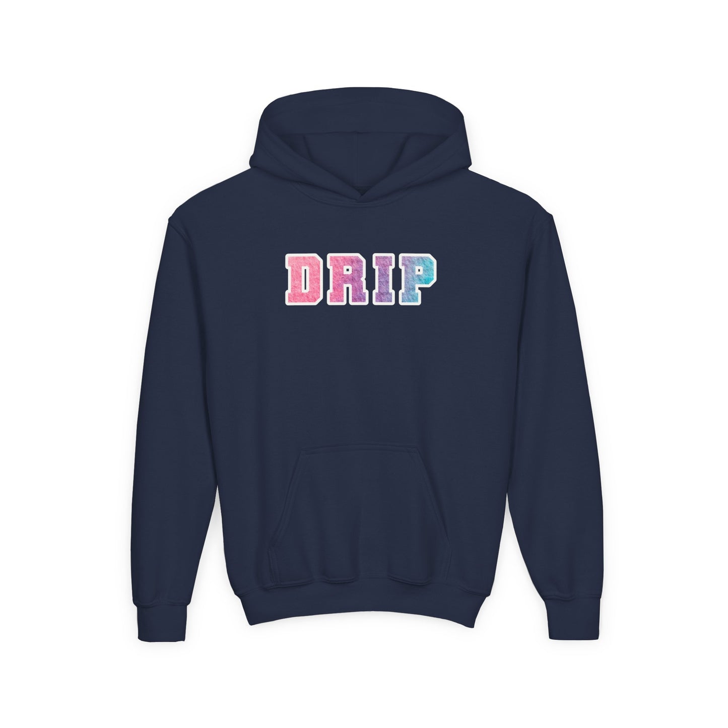 Youth Heavy Blend Hooded Sweatshirt - Drip Design, Trendy Hoodie, Urban Outfit, Gift for Teens, Casual Wear, Street Style
