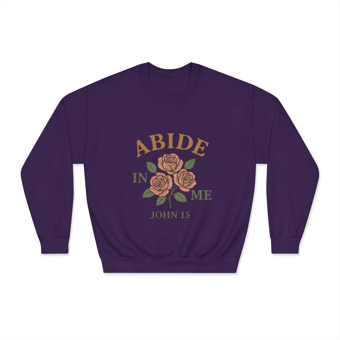 Abide in Me Sweatshirt | John 15 Scripture Crewneck | Faith & Fire Collection – The Bougie Pumpkin Boutique - The Bougie Pumpkin Boutique