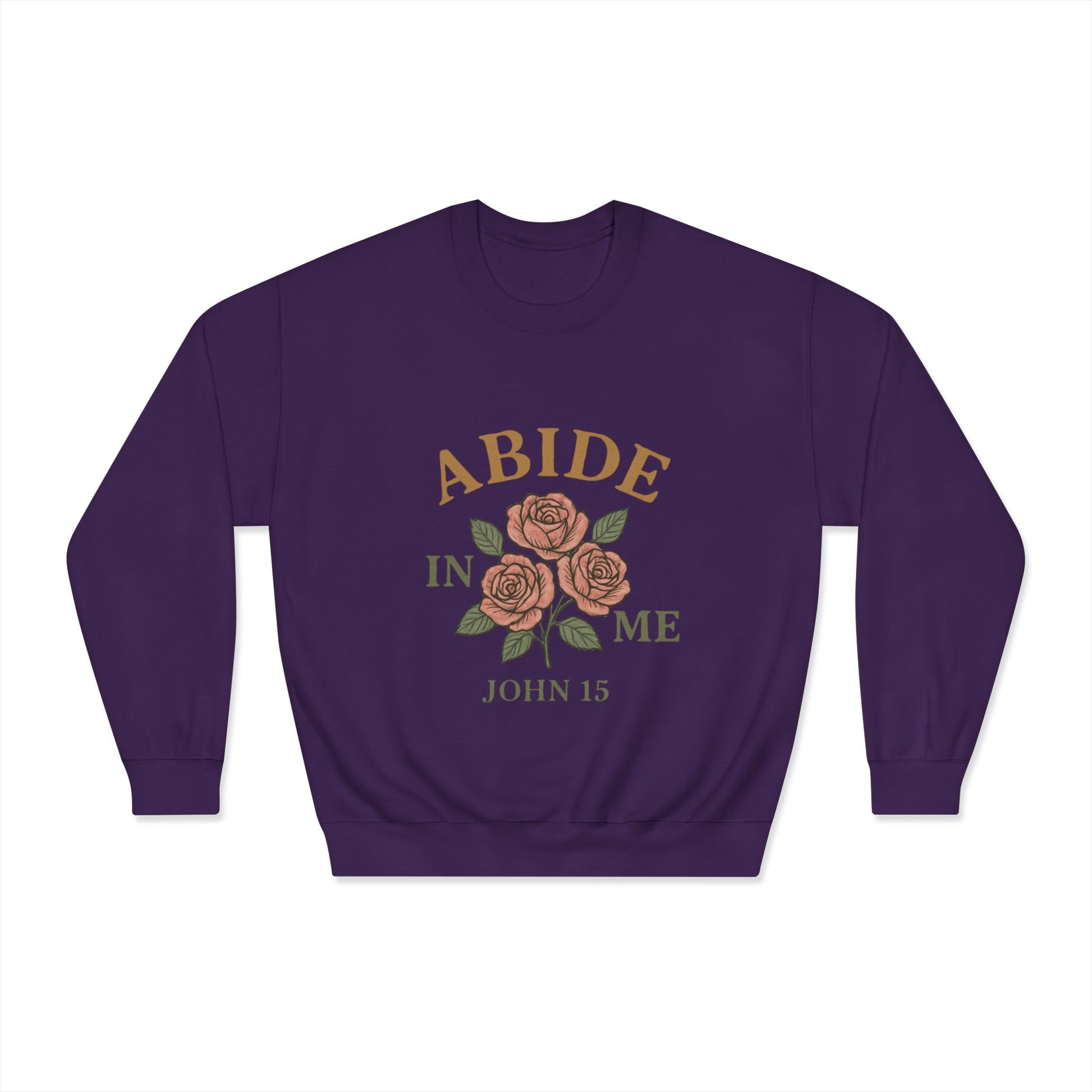 Abide in Me Sweatshirt | John 15 Scripture Crewneck | Faith & Fire Collection – The Bougie Pumpkin Boutique - The Bougie Pumpkin Boutique