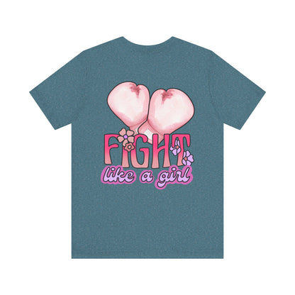 Empowerment Tee: Fight Like a Girl Unisex Jersey Short Sleeve T-Shirt, Awareness Shirt, Cancer Support Apparel, Gift for Fighters, [...]