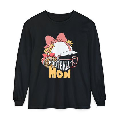 Football Mom Long Sleeve T-Shirt | Gift for Mothers, Sports Apparel, Casual Wear, Game Day Outfit, Fall Fashion