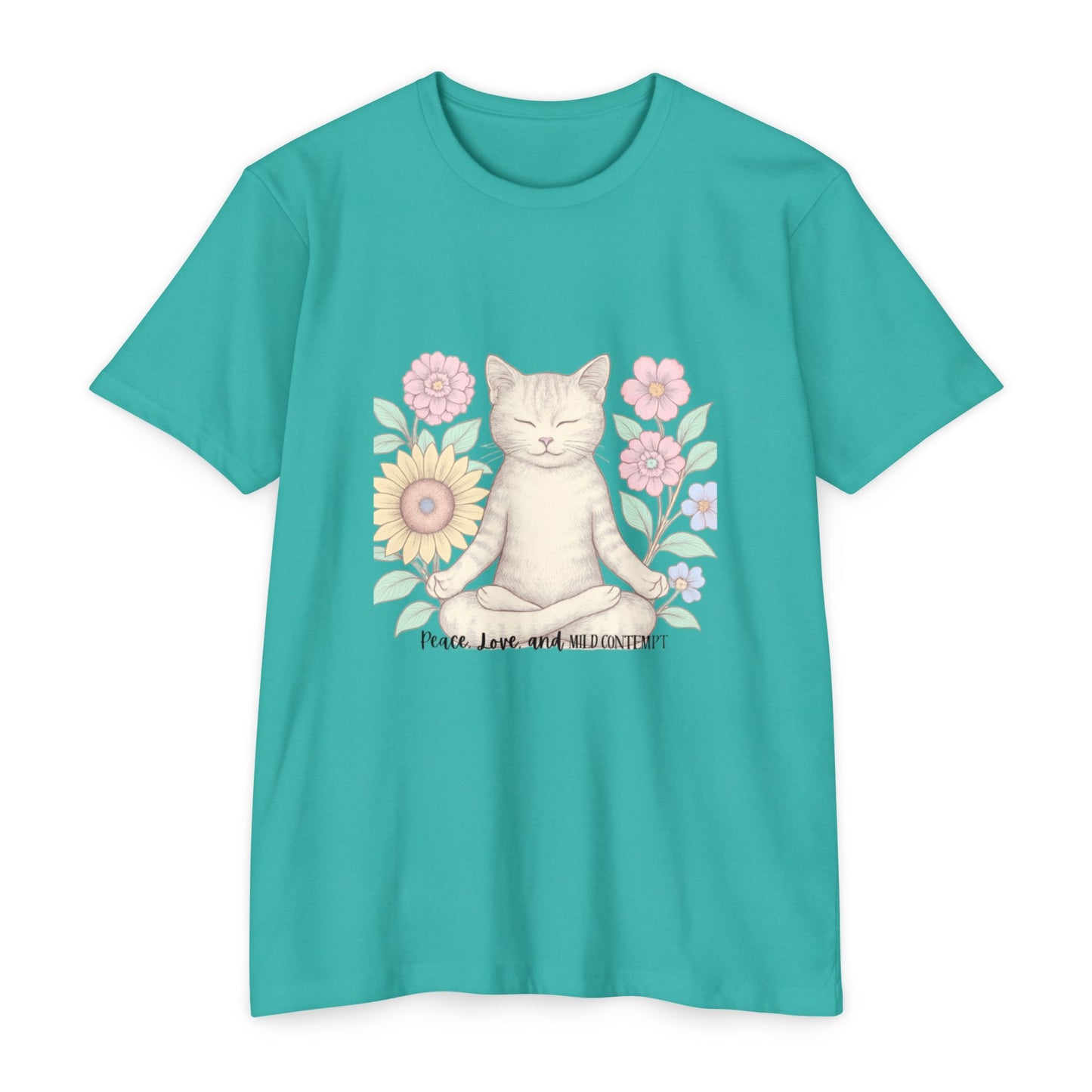 Zen Cat T-shirt - Funny and Snarky Cat Humor Design