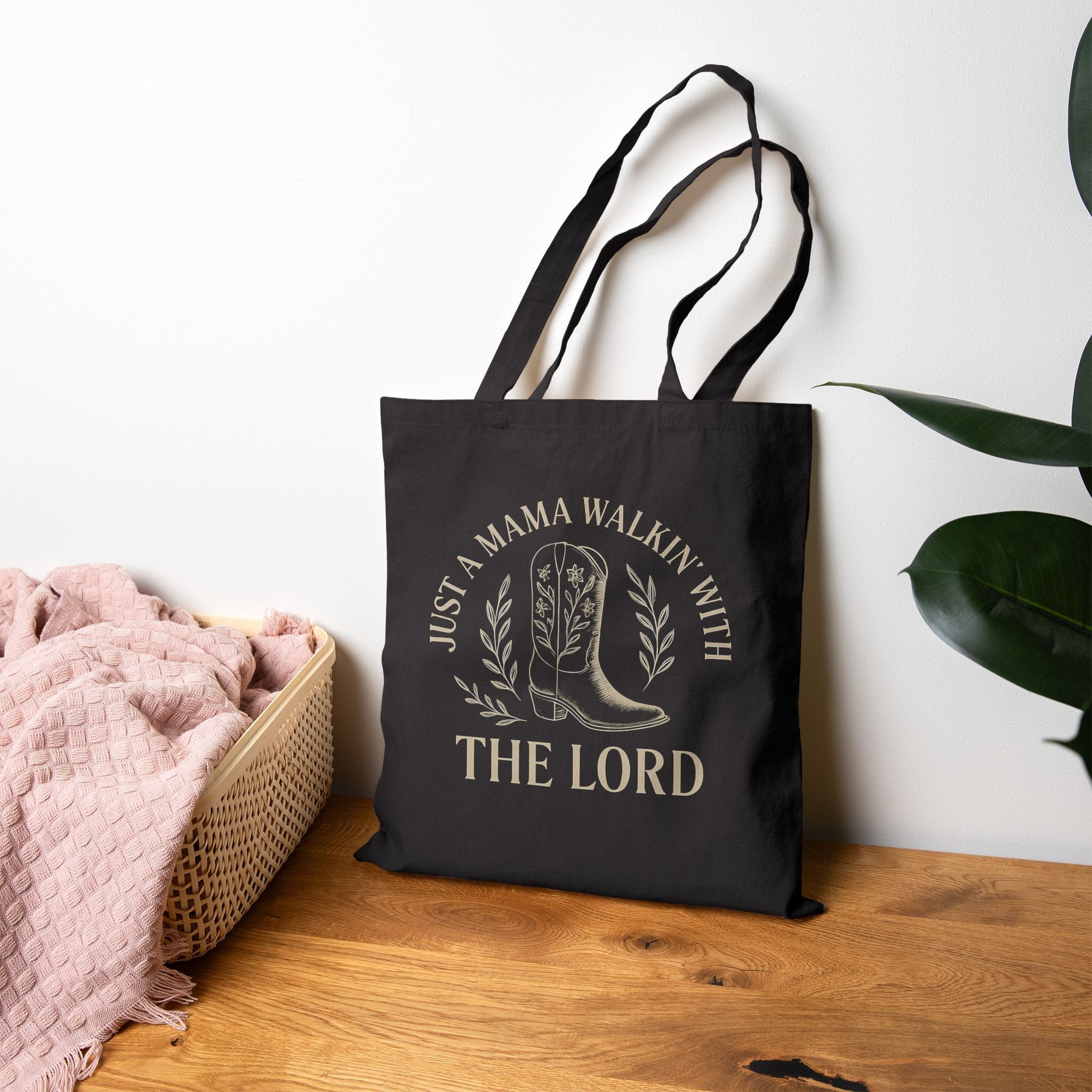 Faith-Inspiring Canvas Tote, Eco-Friendly Shopping Bag, Christian Gift, Minimalist Tote, Bible Verse Bag, Everyday Carryall