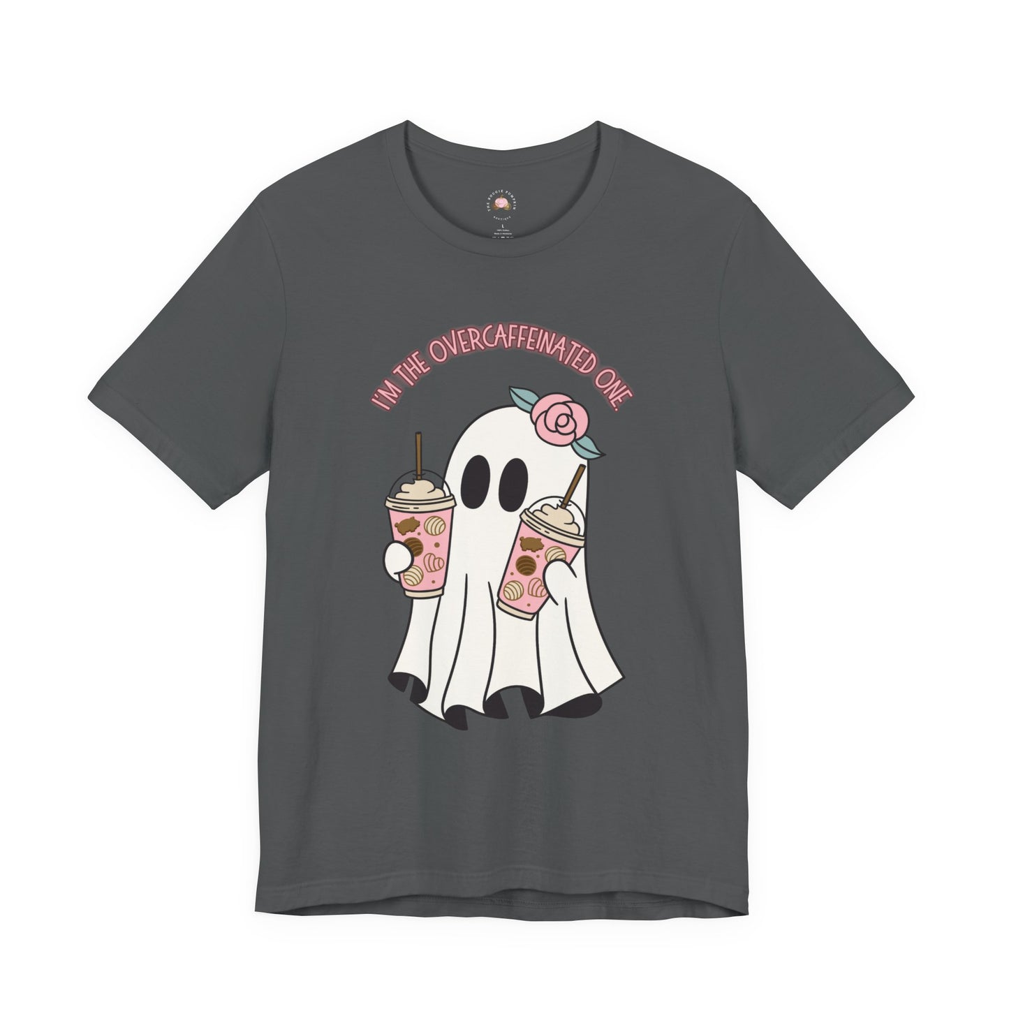 Playful Ghost Tee - Halloween Casual Wear, Unisex Short Sleeve T-Shirt, Funny Graphic Tee, Cute Gift for Halloween Lovers, Cool Ghost Design