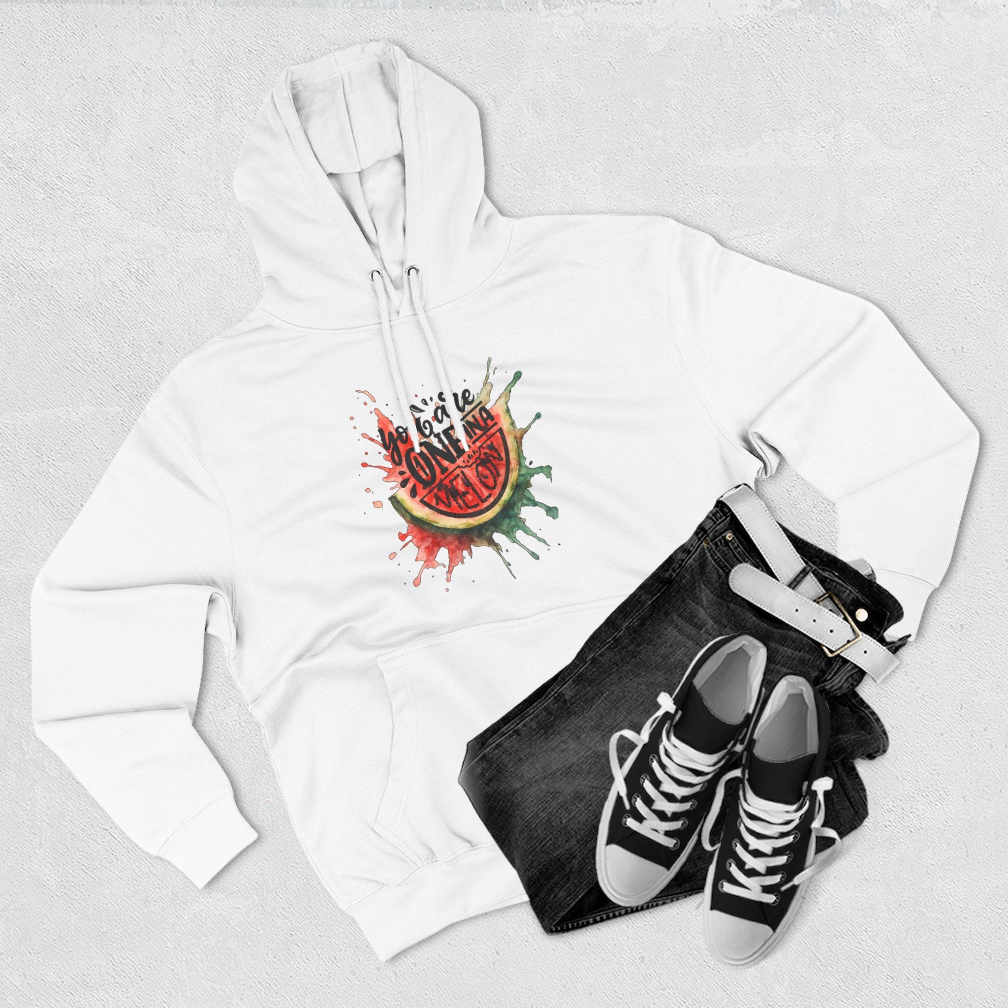 Fleece Hoodie - One In A Melon Design
