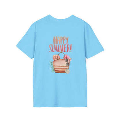Happy Summer Unisex T-Shirt - Vacation Shirt and Beachwear