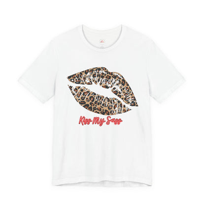 Funny Leopard Kiss Unisex Tee - Kiss My Sass