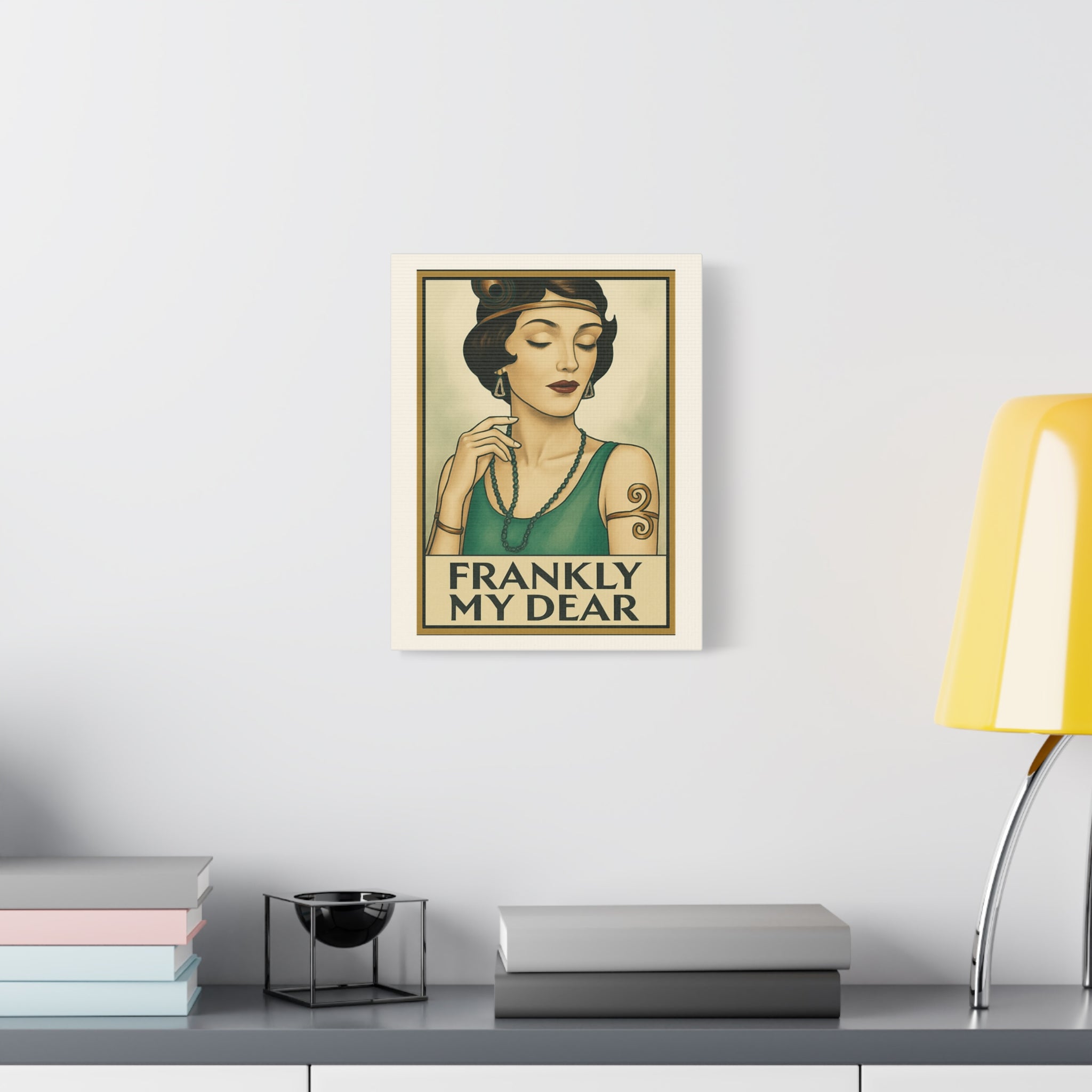 Frankly My Dear Retro Art Canvas