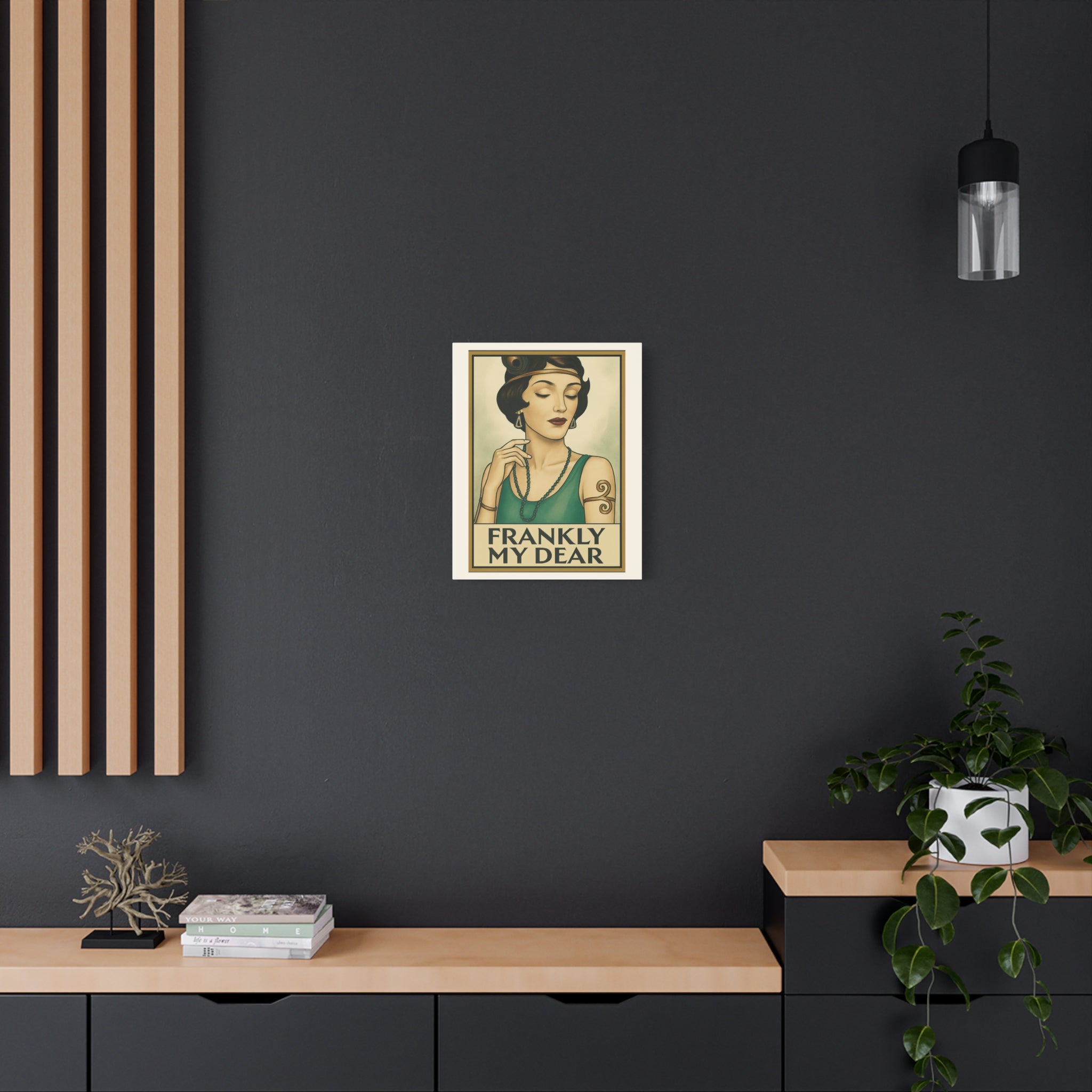 Frankly My Dear Retro Art Canvas