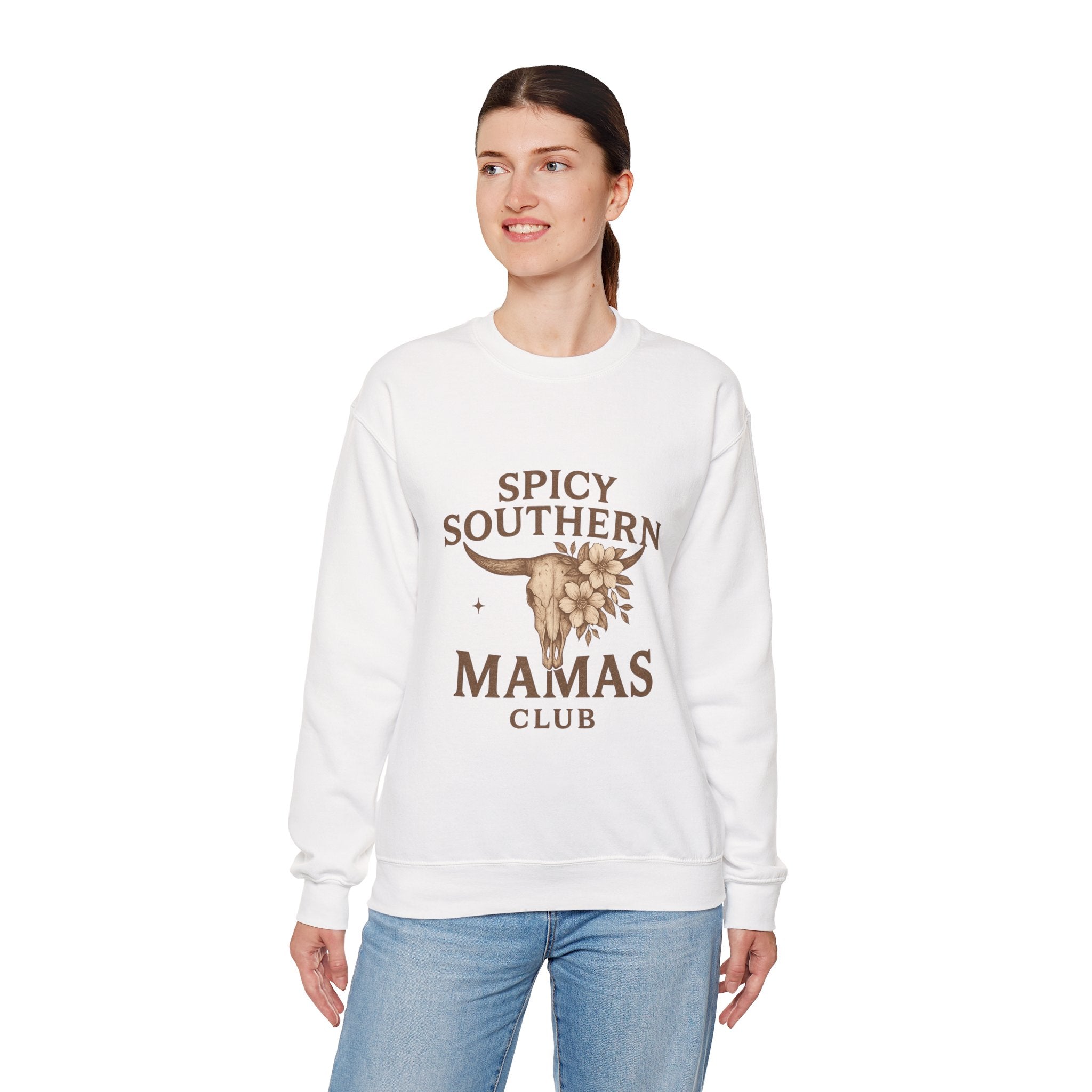 Spicy Southern Mamas Club Sweatshirt | Faith & Fire Apparel – The Bougie Pumpkin Boutique