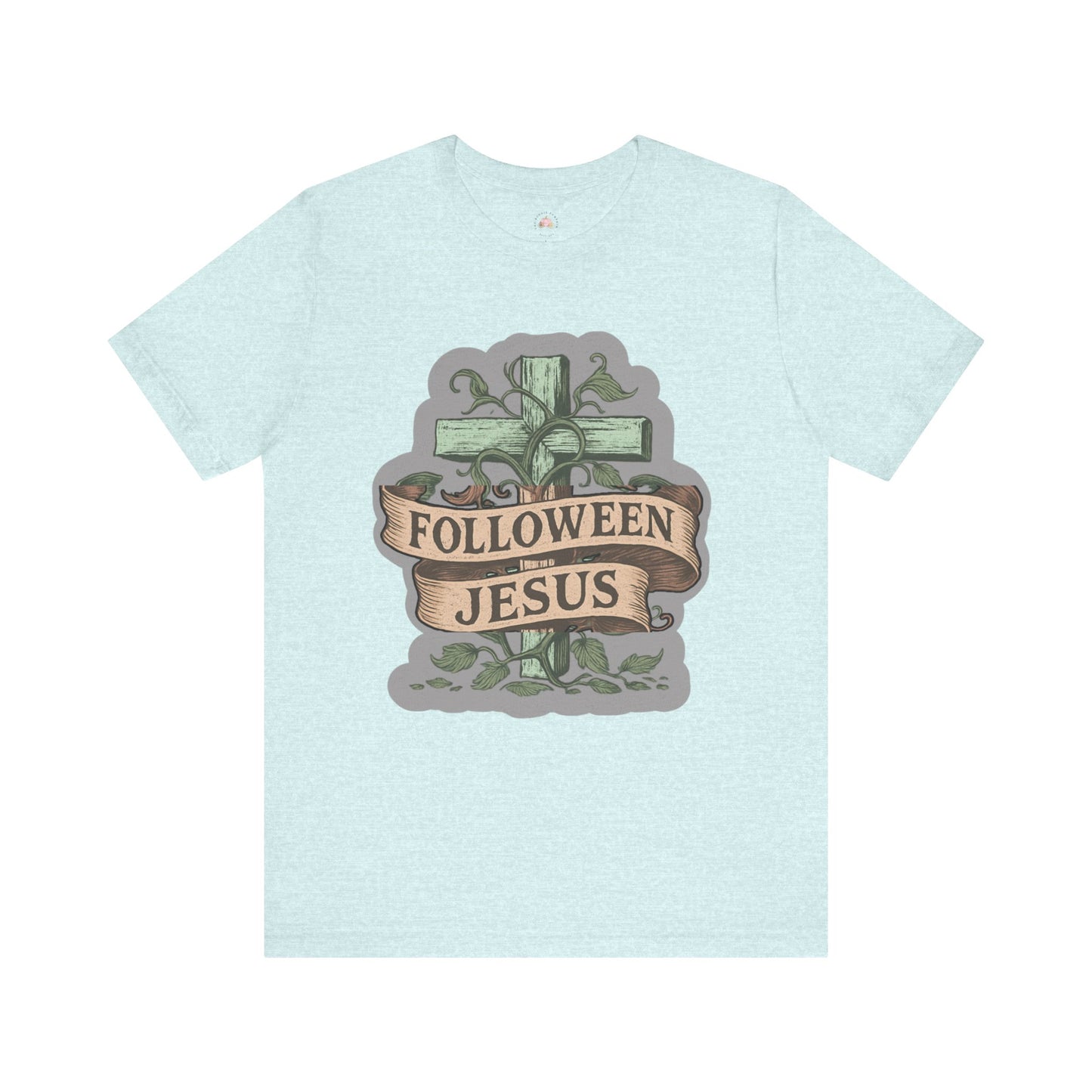 Halloween Faith Unisex Tee, Spiritual Shirt, Jesus Follow Shirt, Fall Apparel, Casual Halloween Outfit - The Bougie Pumpkin Boutique