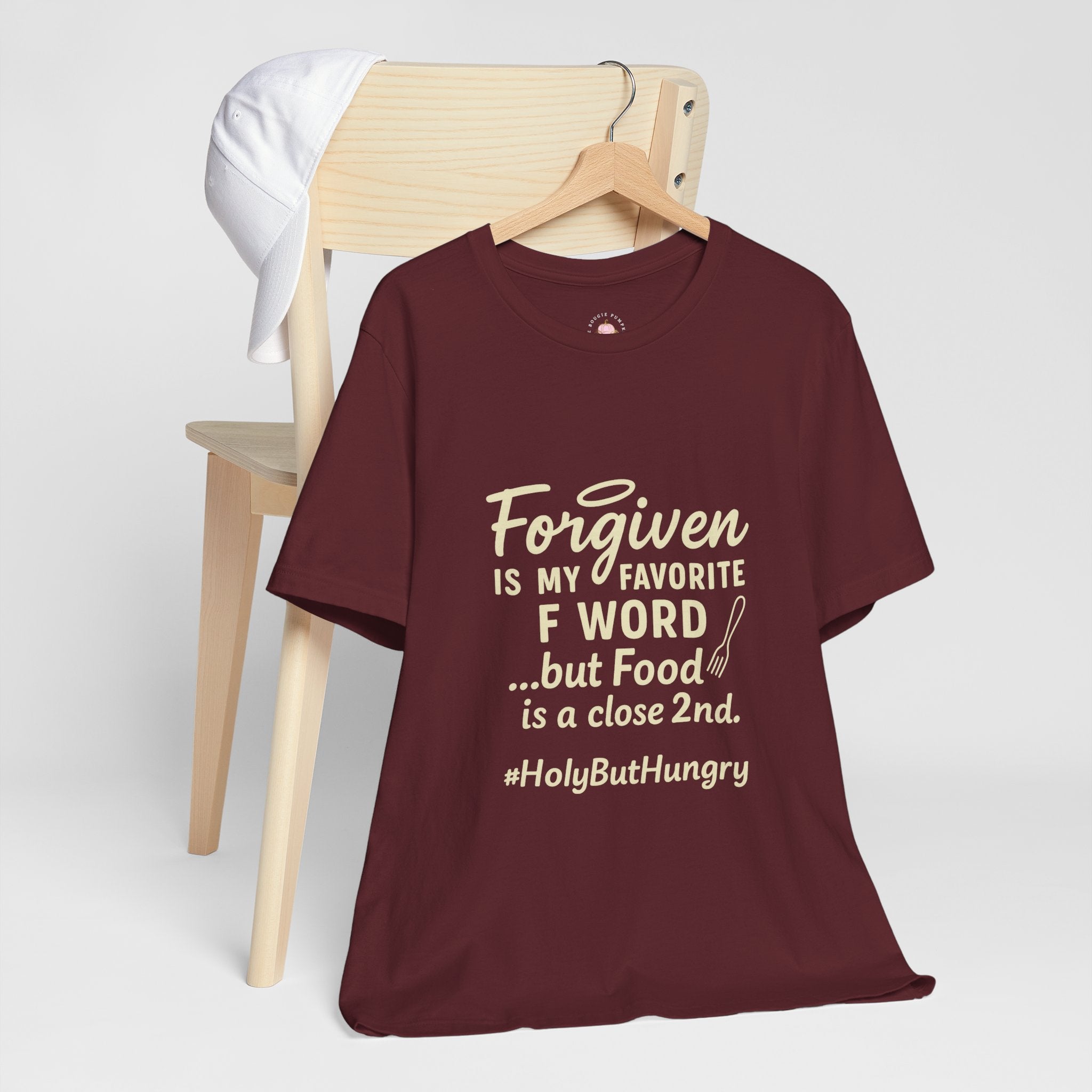 Forgiven Is My Favorite F-Word Tee — Funny Christian Foodie Shirt