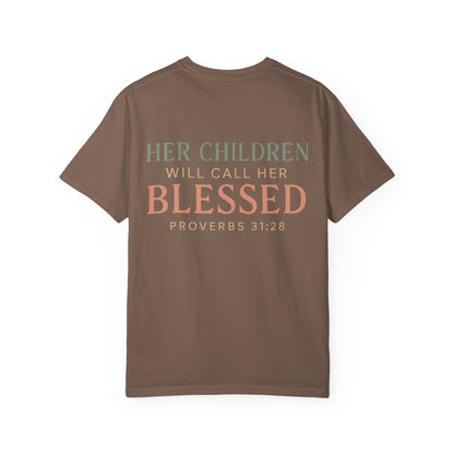 Mama Shirt – Her Children Will Call Her Blessed | Proverbs 31:28 | The Bougie Pumpkin Boutique - The Bougie Pumpkin Boutique