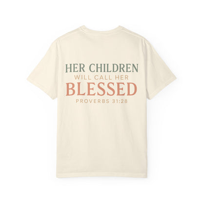 Mama Shirt – Her Children Will Call Her Blessed | Proverbs 31:28 | The Bougie Pumpkin Boutique - The Bougie Pumpkin Boutique