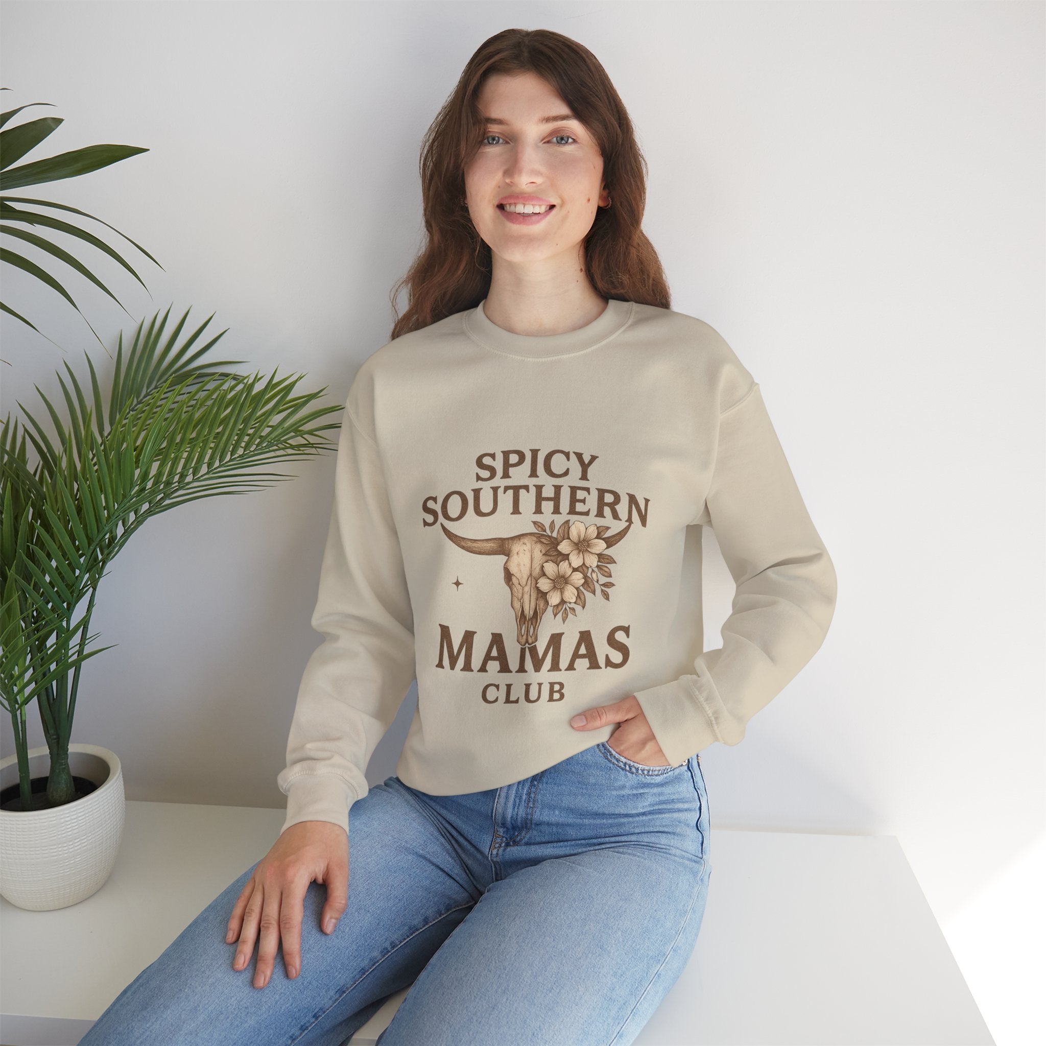 Spicy Southern Mamas Club Sweatshirt | Faith & Fire Apparel – The Bougie Pumpkin Boutique