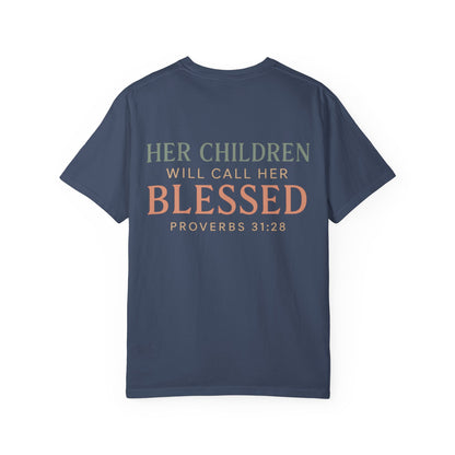 Mama Shirt – Her Children Will Call Her Blessed | Proverbs 31:28 | The Bougie Pumpkin Boutique - The Bougie Pumpkin Boutique