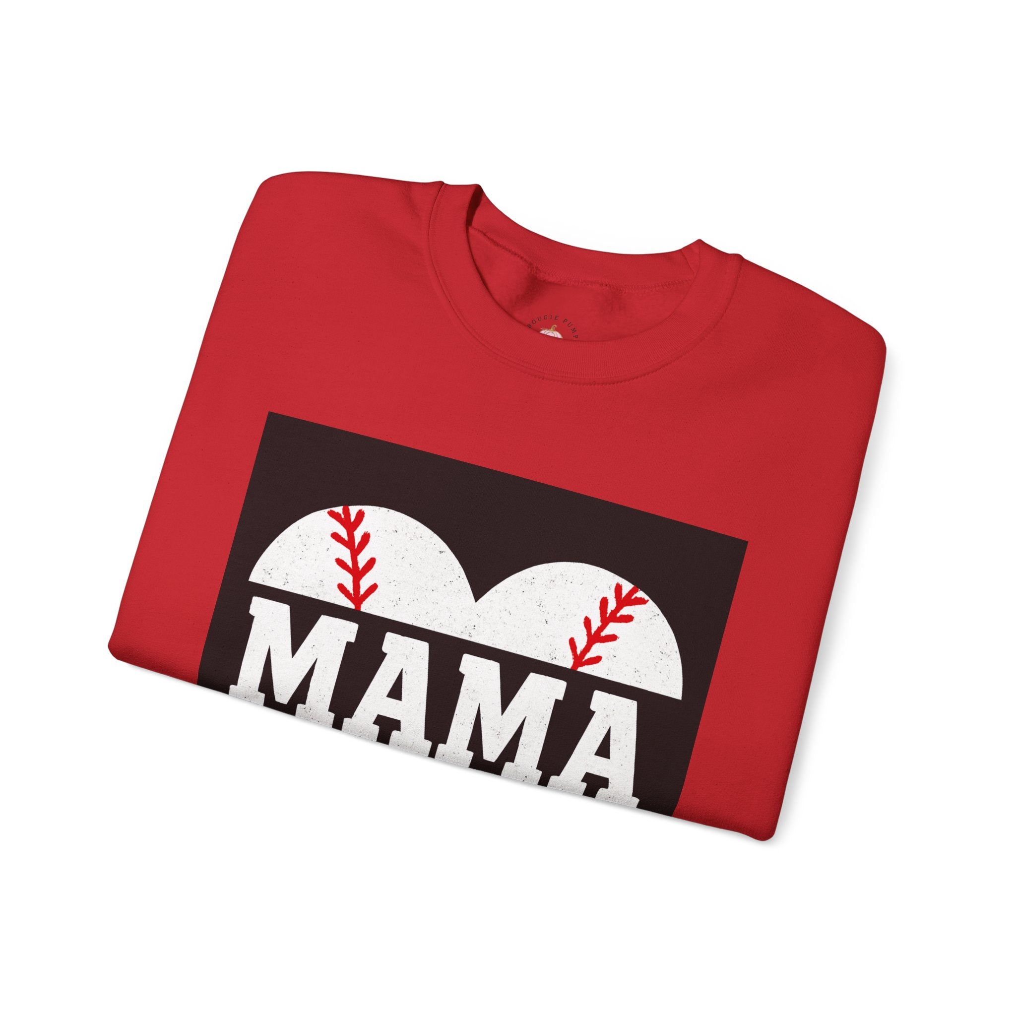 Baseball Mama Sweatshirt | Game Day Heart Design | Sports Mom Apparel – The Bougie Pumpkin Boutique