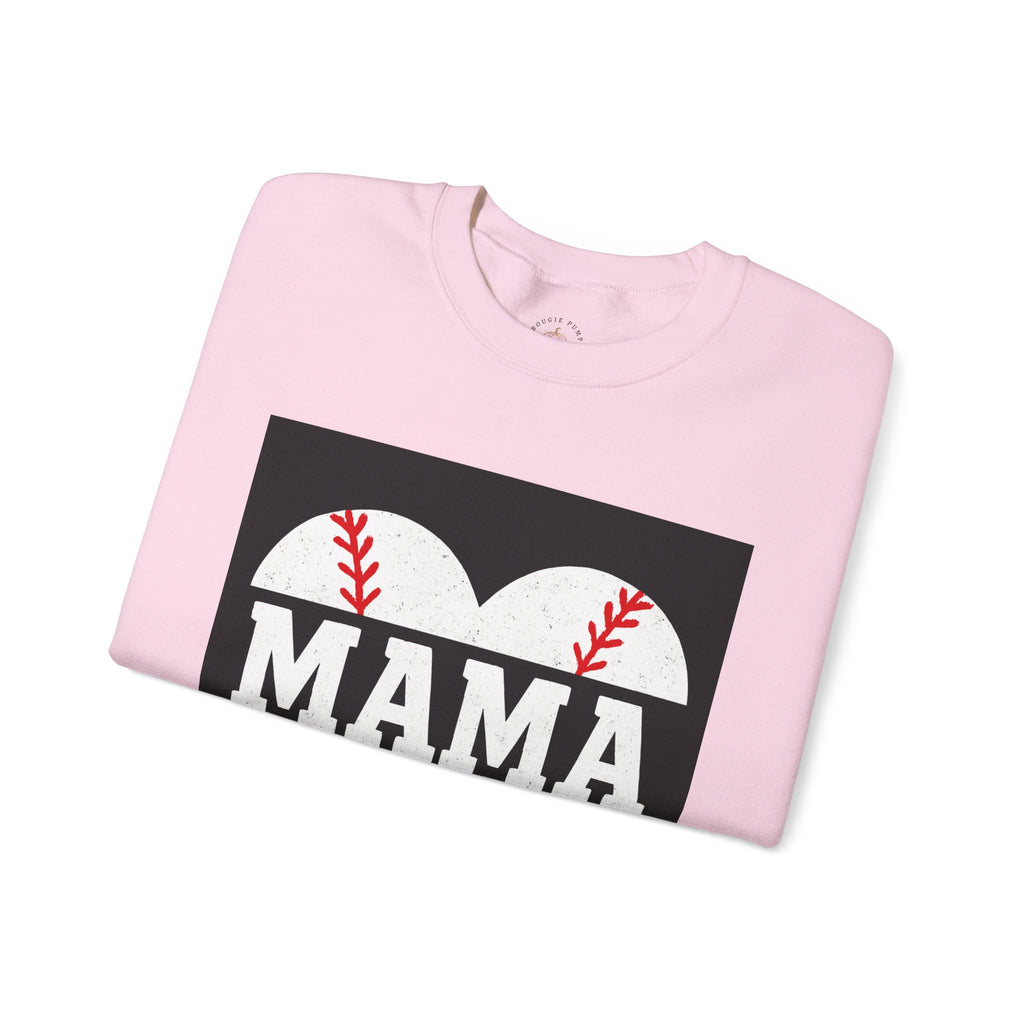 Baseball Mama Sweatshirt | Game Day Heart Design | Sports Mom Apparel – The Bougie Pumpkin Boutique