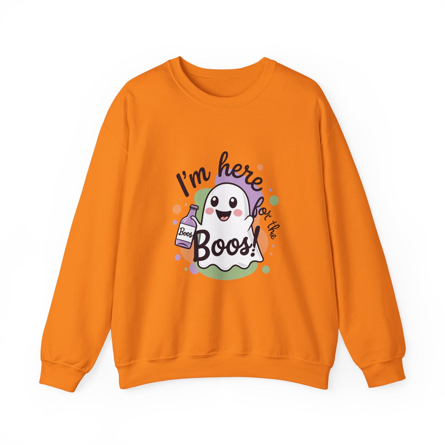 Halloween Ghost Crewneck Sweatshirt, Funny Halloween Gift, Spooky Apparel, Unisex Sweatshirt, Holiday Fashion