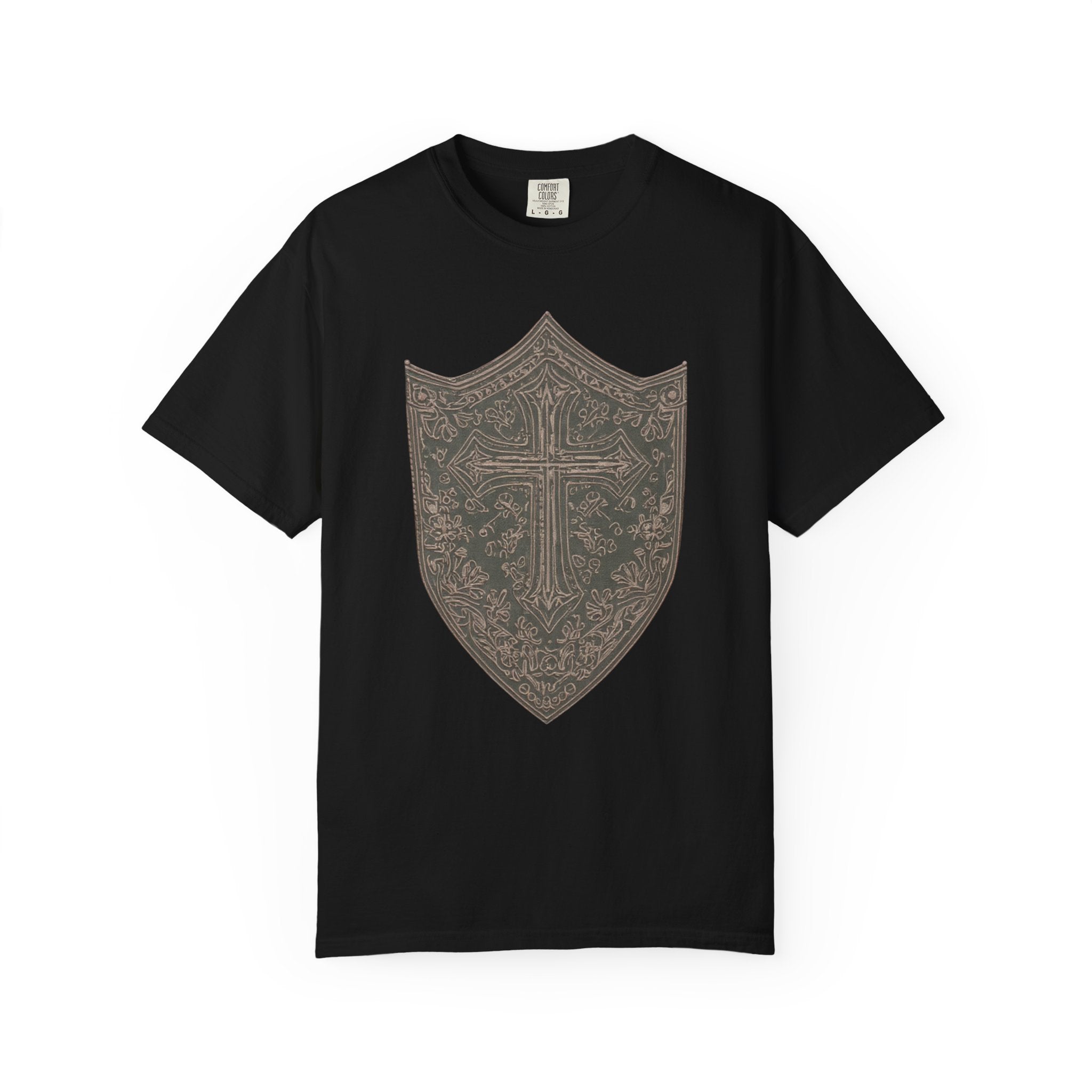 Christian Shield T-Shirt — Sword & Bible Faith Graphic Tee