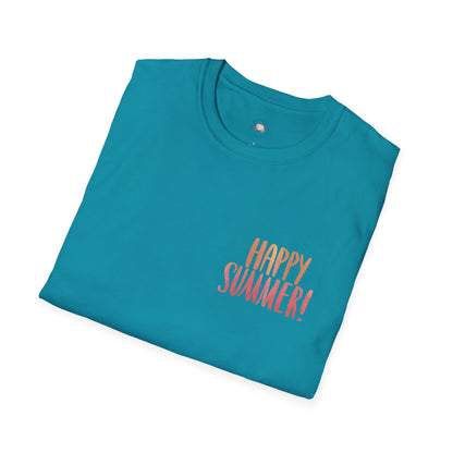Happy Summer Unisex T-Shirt - Vacation Shirt and Beachwear