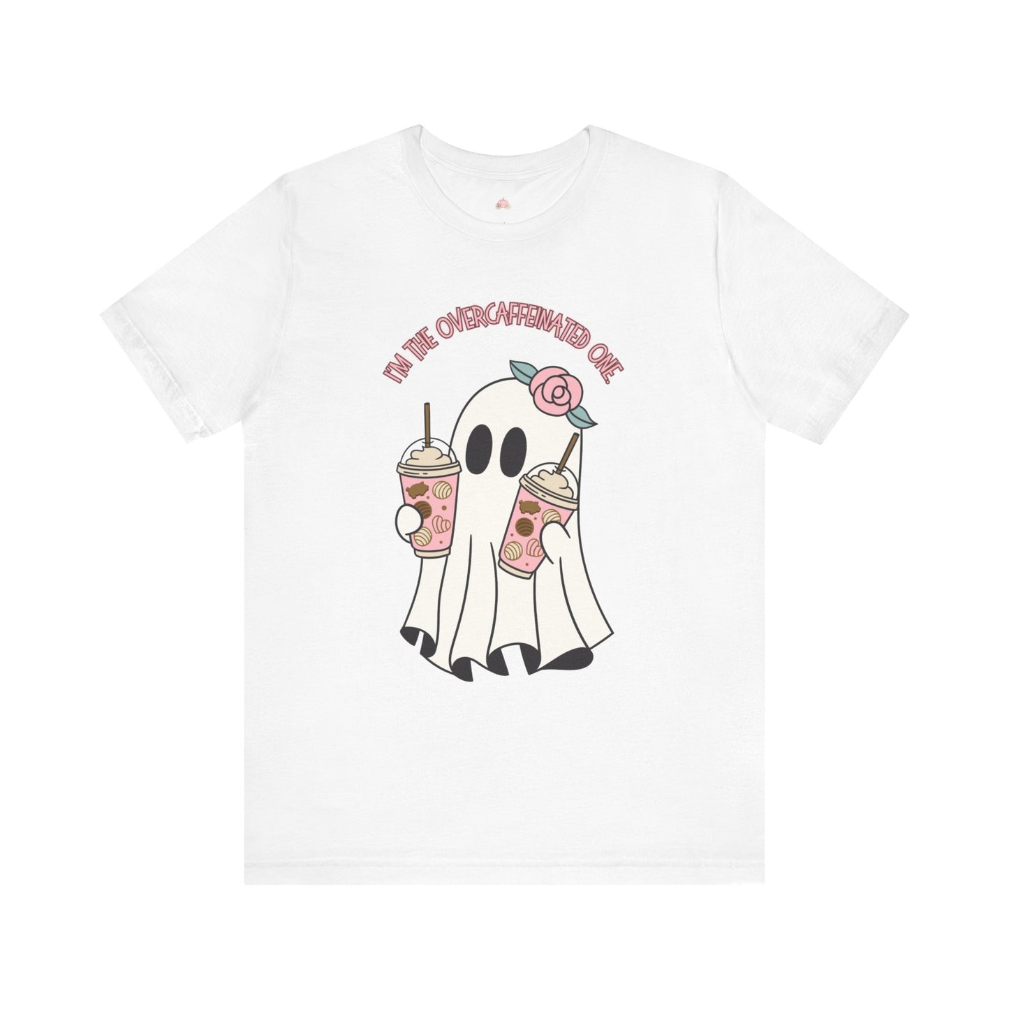 Playful Ghost Tee - Halloween Casual Wear, Unisex Short Sleeve T-Shirt, Funny Graphic Tee, Cute Gift for Halloween Lovers, Cool Ghost Design