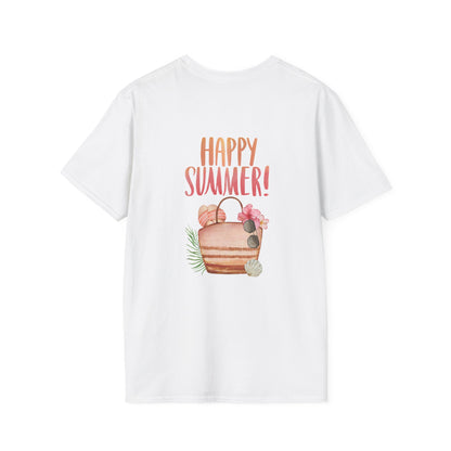 Happy Summer Unisex T-Shirt - Vacation Shirt and Beachwear
