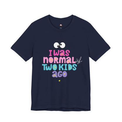 Unisex Jersey Short Sleeve Tee with 'I Was Normal Two Kids Ago' Design - Fun Parenthood Shirt, Gift for Moms and Dads, Casual Wear, [...]