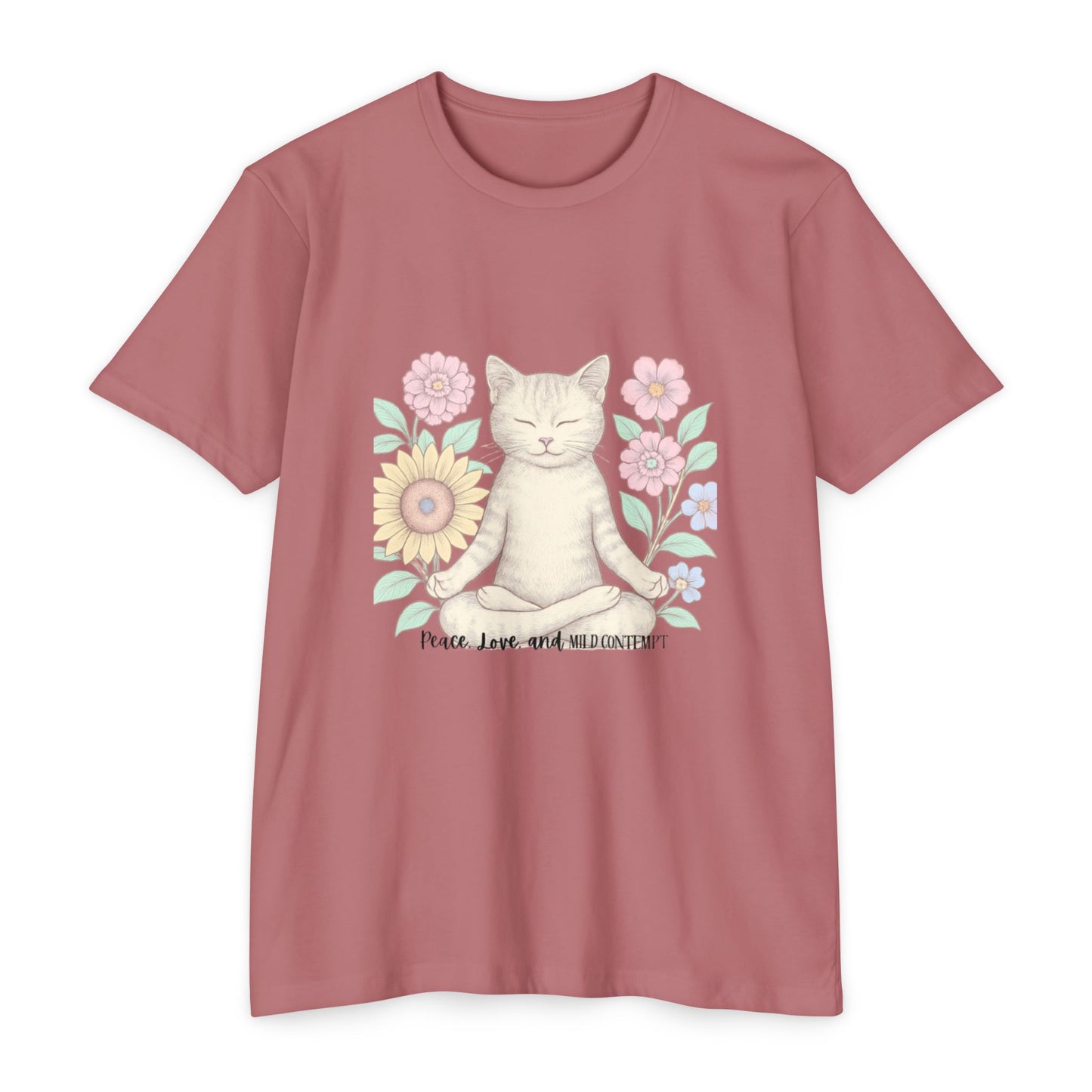 Zen Cat T-shirt - Funny and Snarky Cat Humor Design
