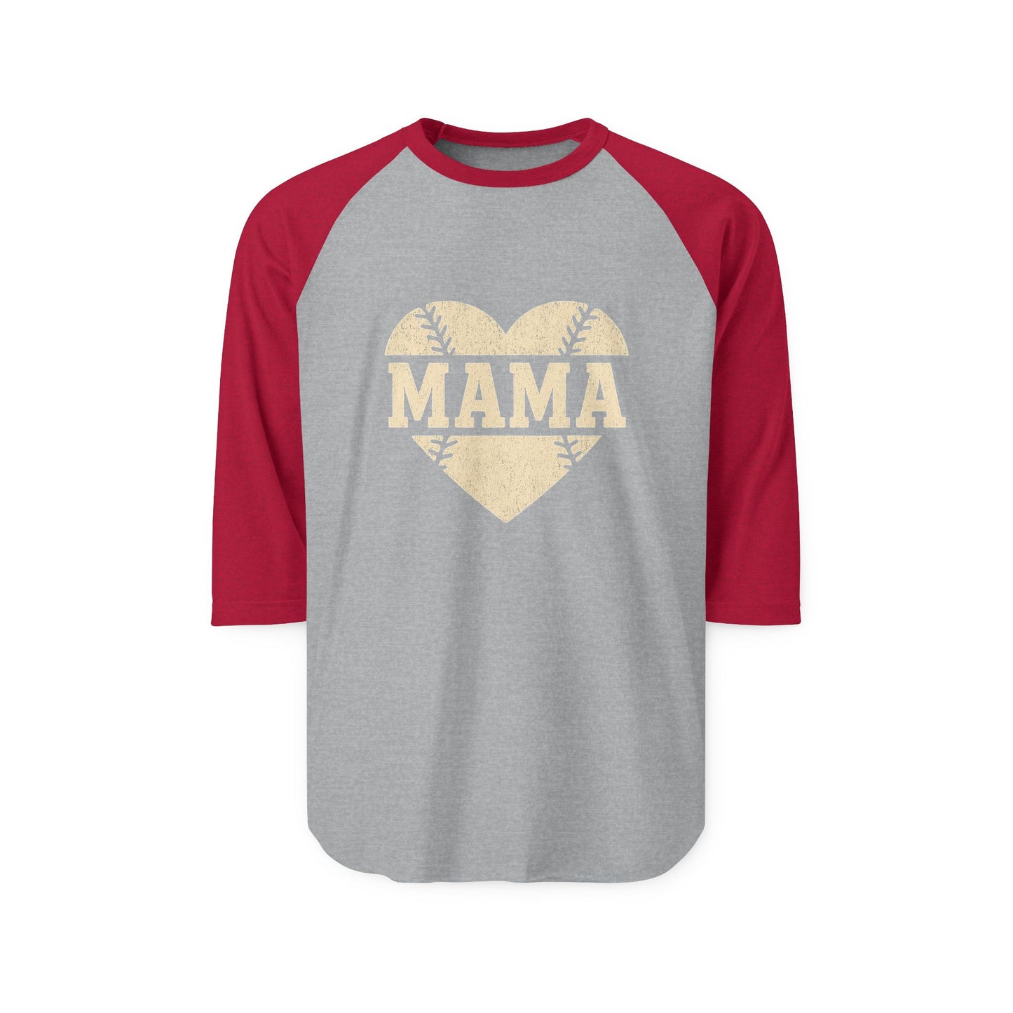 Mama Baseball Heart Raglan Shirt | Game Day Tee for Moms | The Bougie Pumpkin Boutique - The Bougie Pumpkin Boutique
