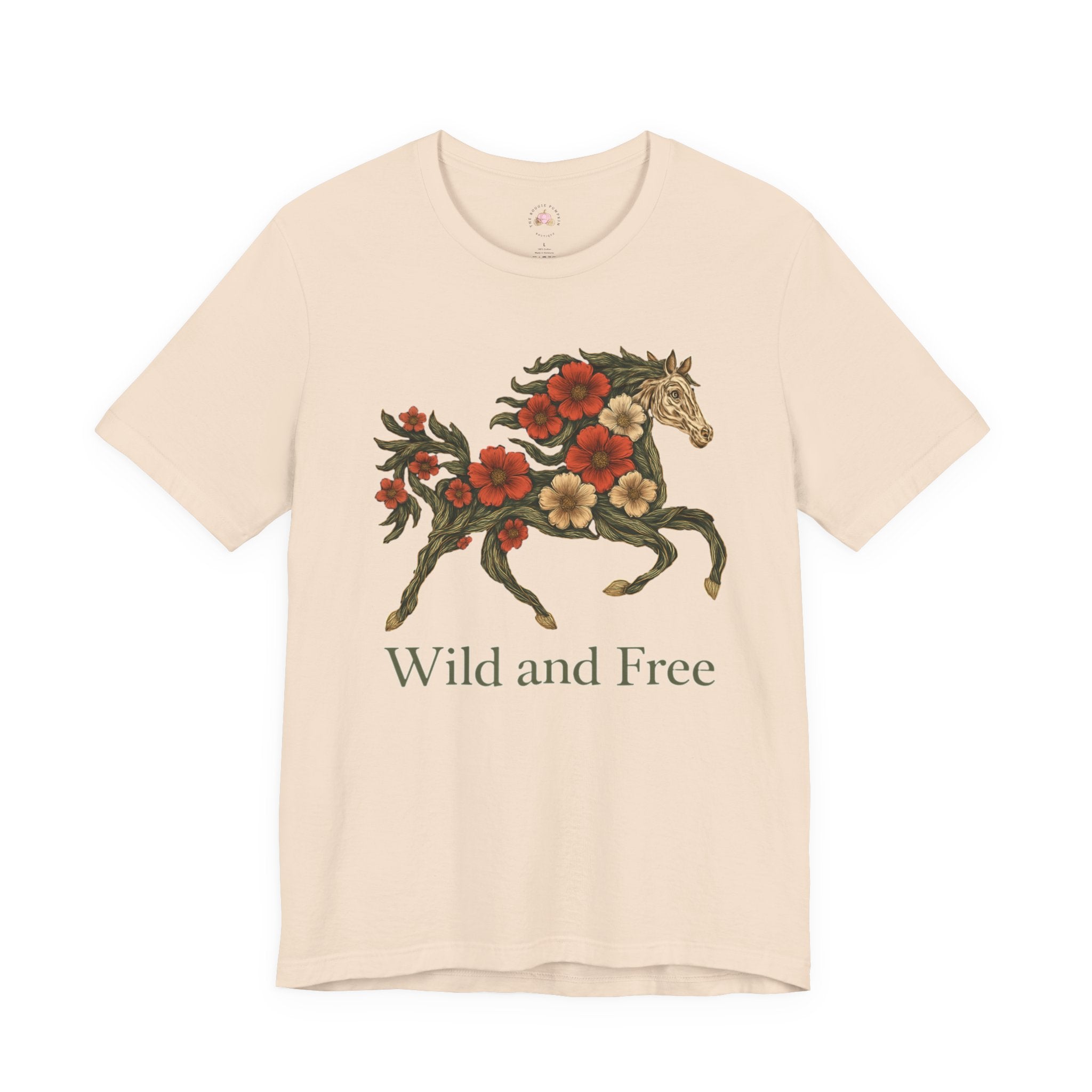 Wild and Free Floral Horse T-Shirt