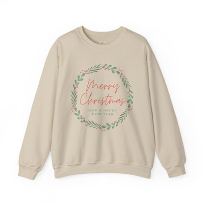 Merry Christmas Crewneck Sweatshirt, Cozy Holiday Style, Unisex Sweatshirt, Christmas Gift, Winter Apparel, Festive Clothing