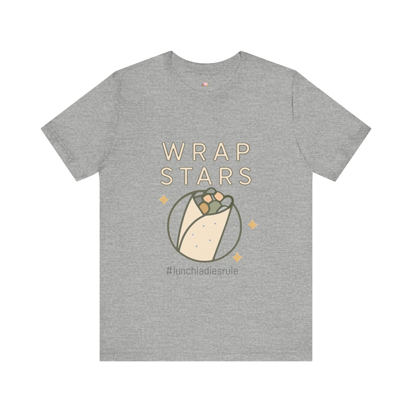 Funny Lunch Lady Unisex Tee - Wrap Stars School Spirit Shirt - The Bougie Pumpkin Boutique