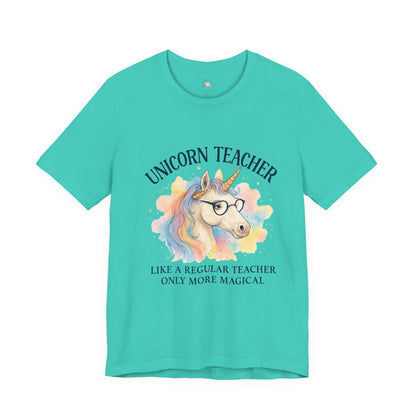 Unisex Tee - Unicorn Teacher Funny Design