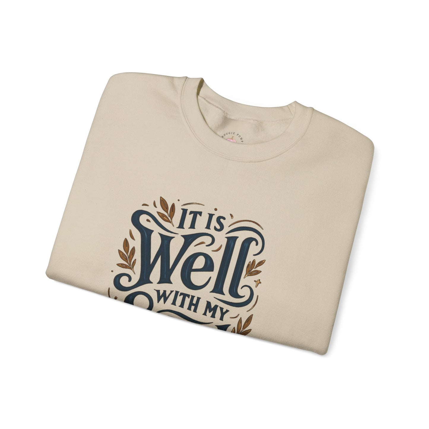 Soulful Comfort Crewneck Sweatshirt - Cozy Gift for Faith Lovers, Inspirational Apparel, Motivational Sweatshirt, Religious Gift, [...]